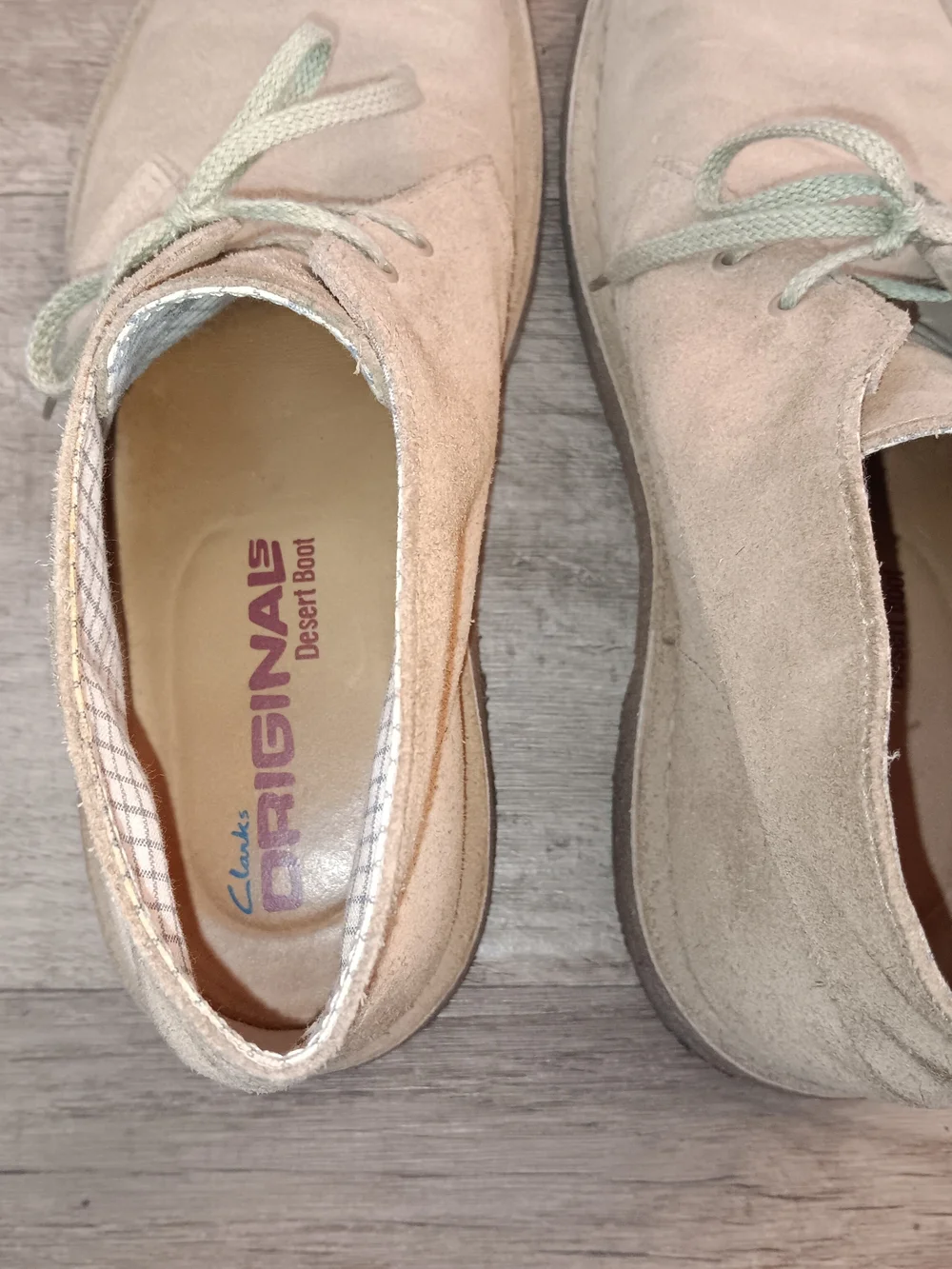 Clarks Men's Suede Chukka Boots in Light Beige